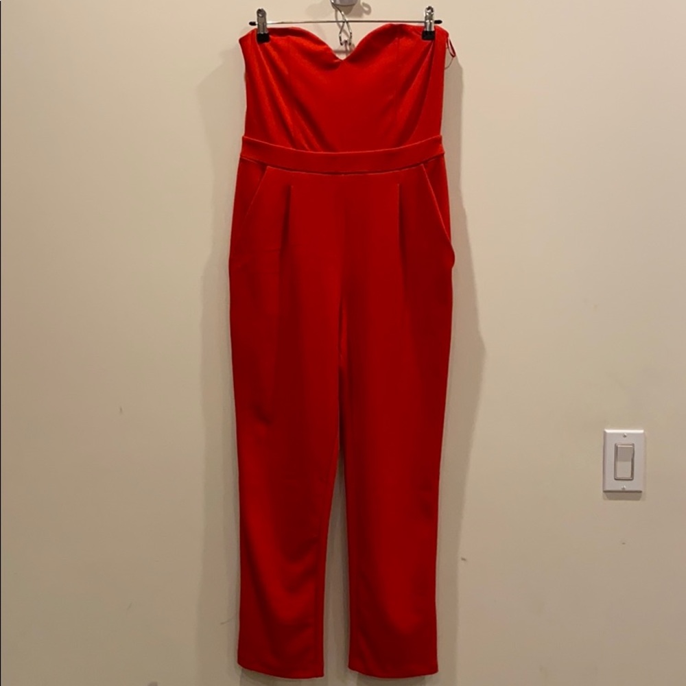 Express red romper